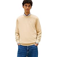 Tommy Jeans Felpa da Uomo Tjm Reg S Flag Crew Dm0Dm20741, Beige (Oro Delicato)