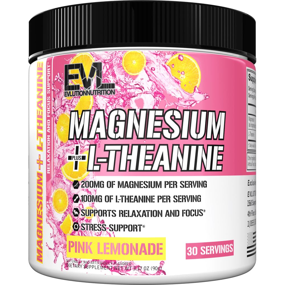 Amazon.com: Evlution Nutrition Magnesium + L-Theanine - Natural