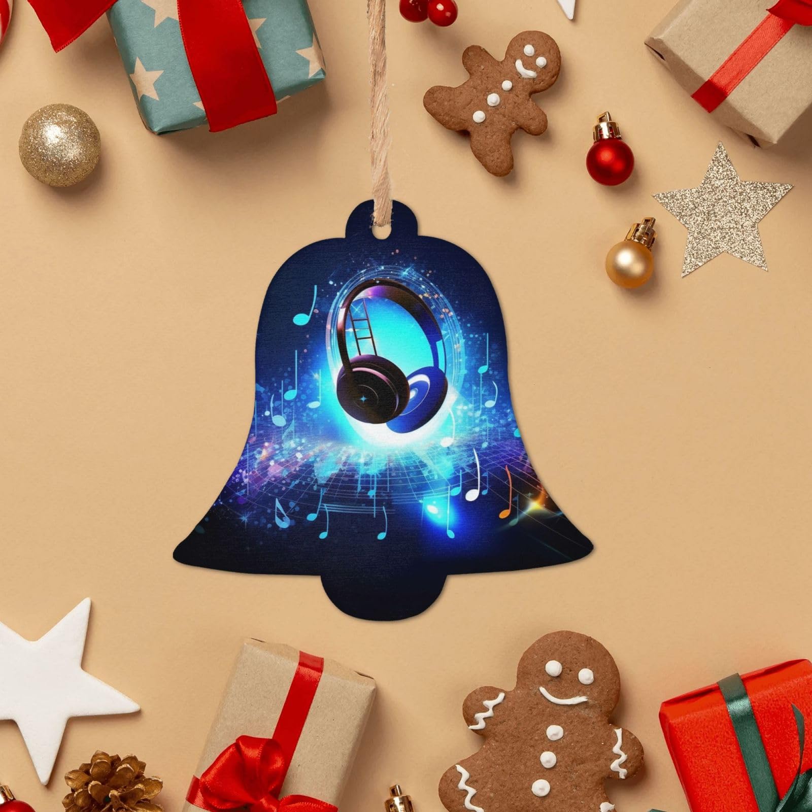 Amazon.co.jp: 木製クリスマスオーナメント6個 ミュージックナイト