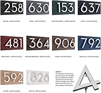 Vista 7 de Montague Metal Products Placa de dirección horizontal flotante moderna de 4 pulgadas con estaca de césped, letrero de dirección montado, letrero