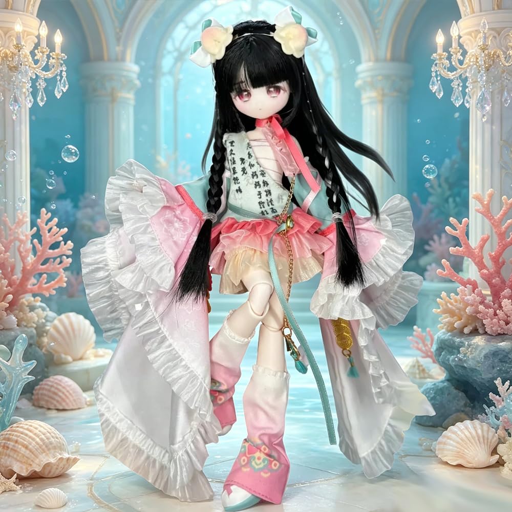 1/8 BJD Haartransplantationspuppe Niedliche (Two Boxes) | Geistergeschichten-Serie Sammelfigur zum Anziehen und Verschenken