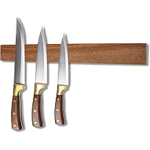 Yuoyar Wooden Magnetic Knife Holder - 15.5" Magnetic Knife Strips for Wall - knife storage kitchen accessories 15.5in