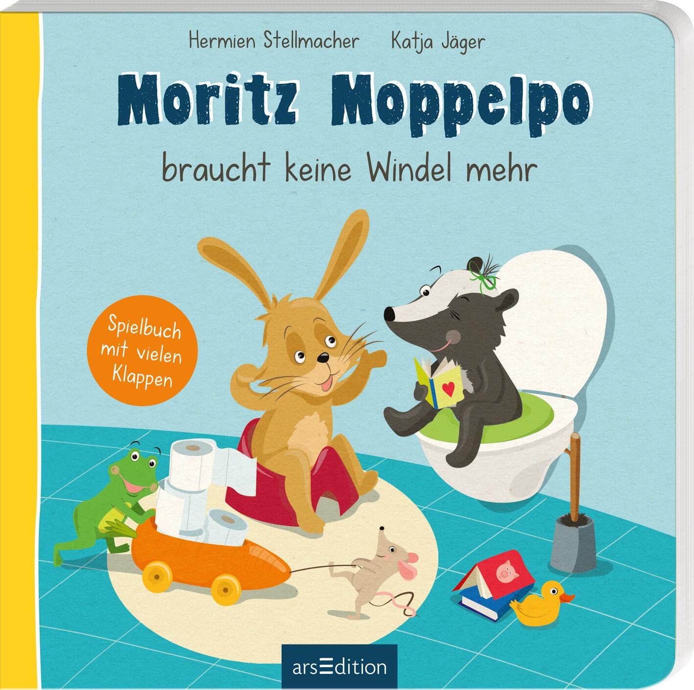 Moritz Moppelpo braucht keine Windel mehr: Ein Spielbuch mit vielen Klappen