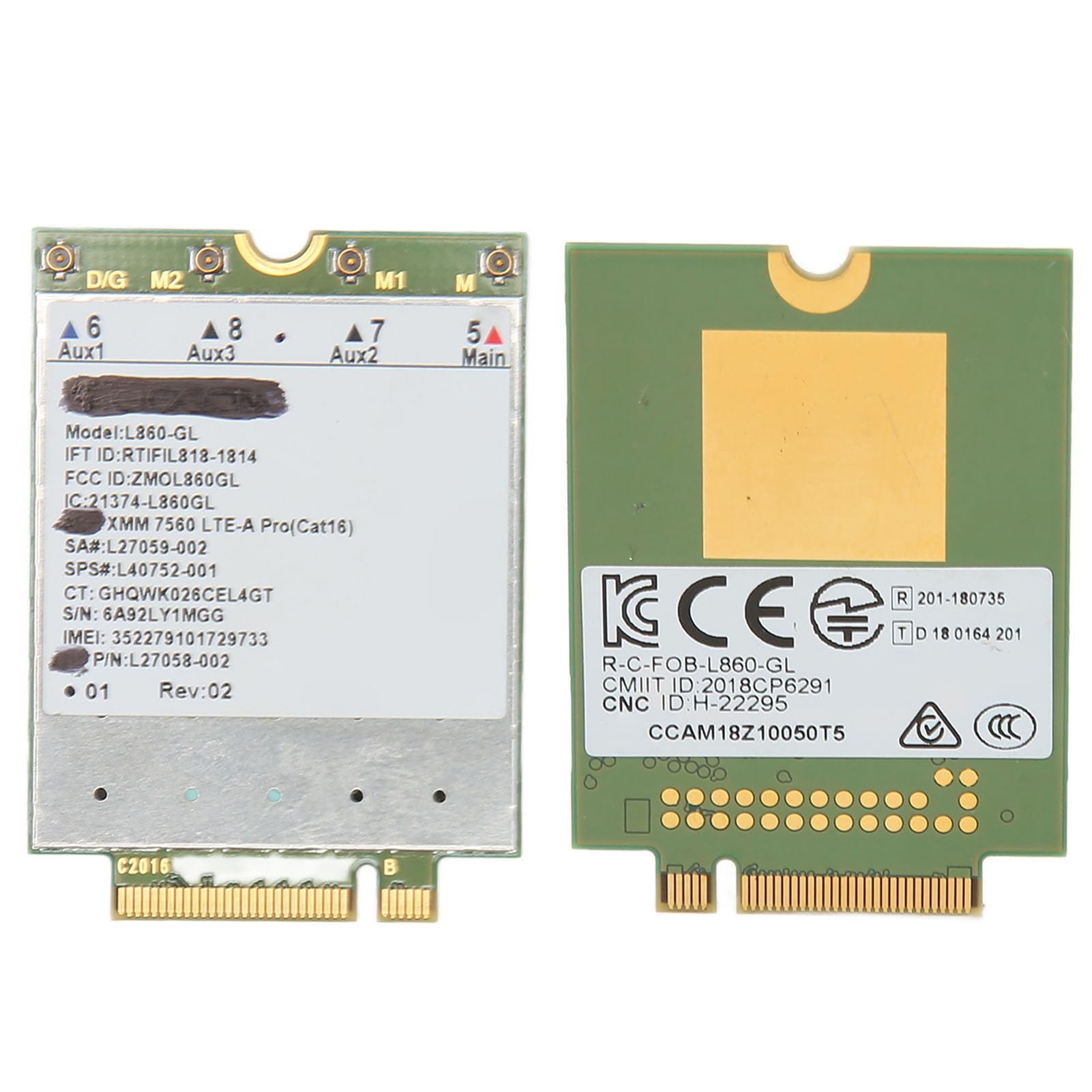 Jectse L860 GL Carte WiFi M.2 LTE FDD TDD Haute Vitesse 1 Gbps DL pour Laptop