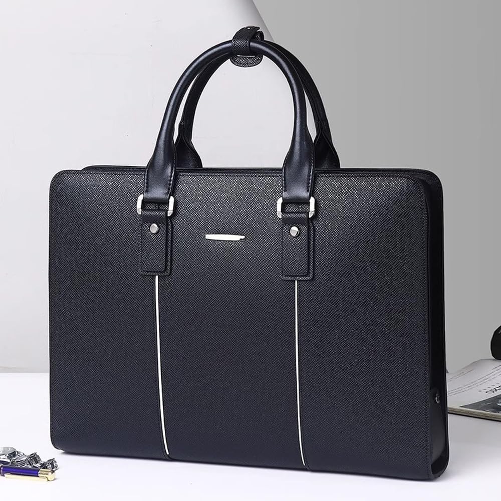Business Bag Leather Briefcase Shoulder Laptop Business Bag for Men
