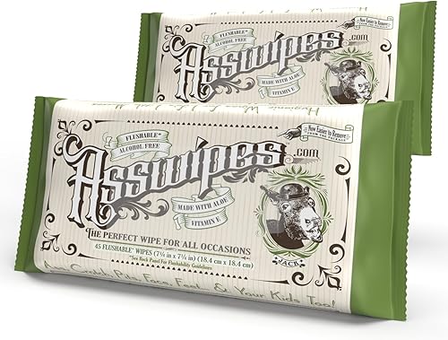 Miniatura 8 de Asswipes from Fresh Body (paquete de 24, 1080 toallitas)  Toallitas limpiadoras personales para el cuerpo, los glúteos y el baño con aloe y vitamina