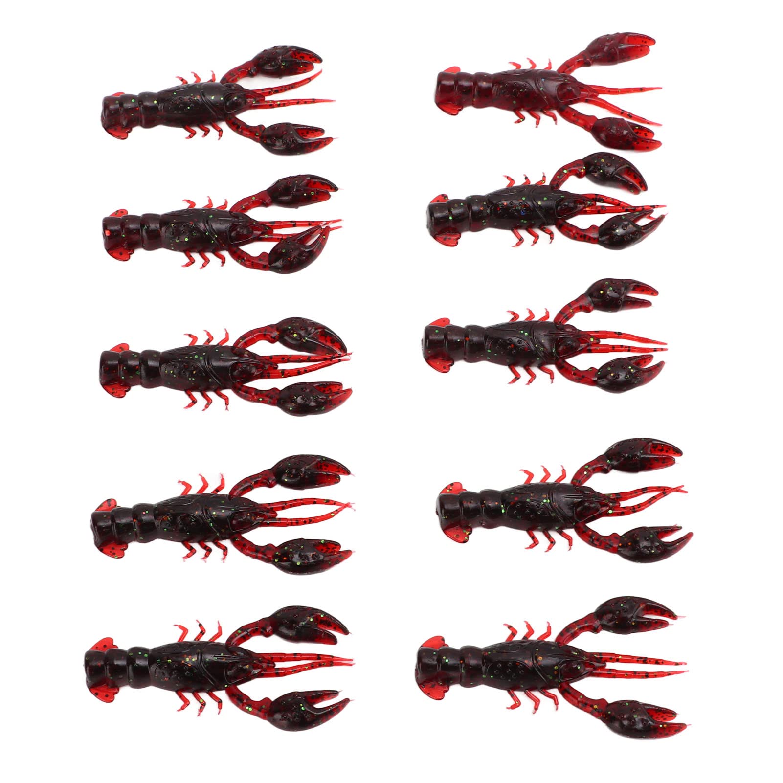 Señuelos de Pesca, 10 Piezas de Señuelo de Pesca Blando, Cebo Blando de Cangrejo, 10 Piezas de Señuelo de Pesca Blando, Cebo de Cangrejo, Cebos de Señuelo Blandos Artificiales de