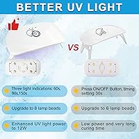 Vista 3 de JDiction Kit de resina UV con luz, pegamento duro transparente para curado de luz solar, kit de inicio de resina UV para joyas, revestimiento