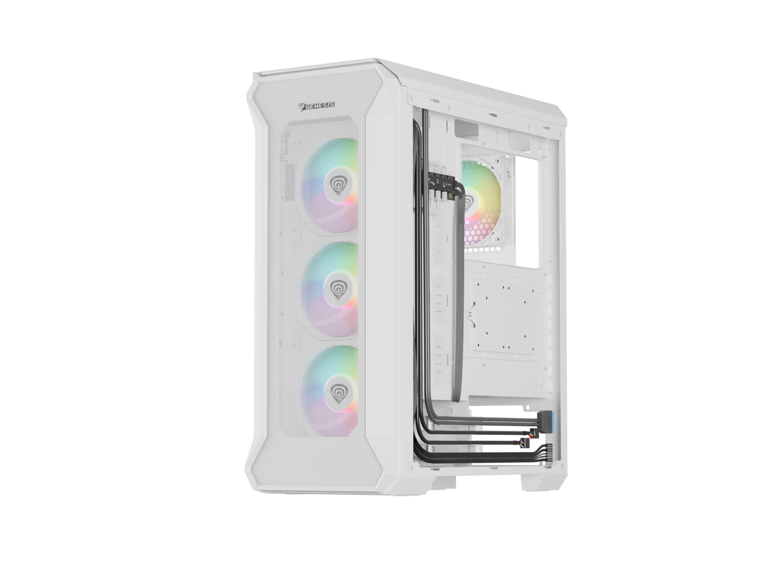 Genesis CAJA PC Gaming IRID 505 ARGB White NPC-1872