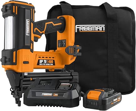 Freeman 20V Cordless Brad Nailer Kit 1400 Shots/Charge | PE20VBR50