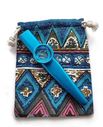 Miniatura 12 de Kazoo de metal con una hermosa caja de regalo, mini instrumento musical para niños y adultos (plata)