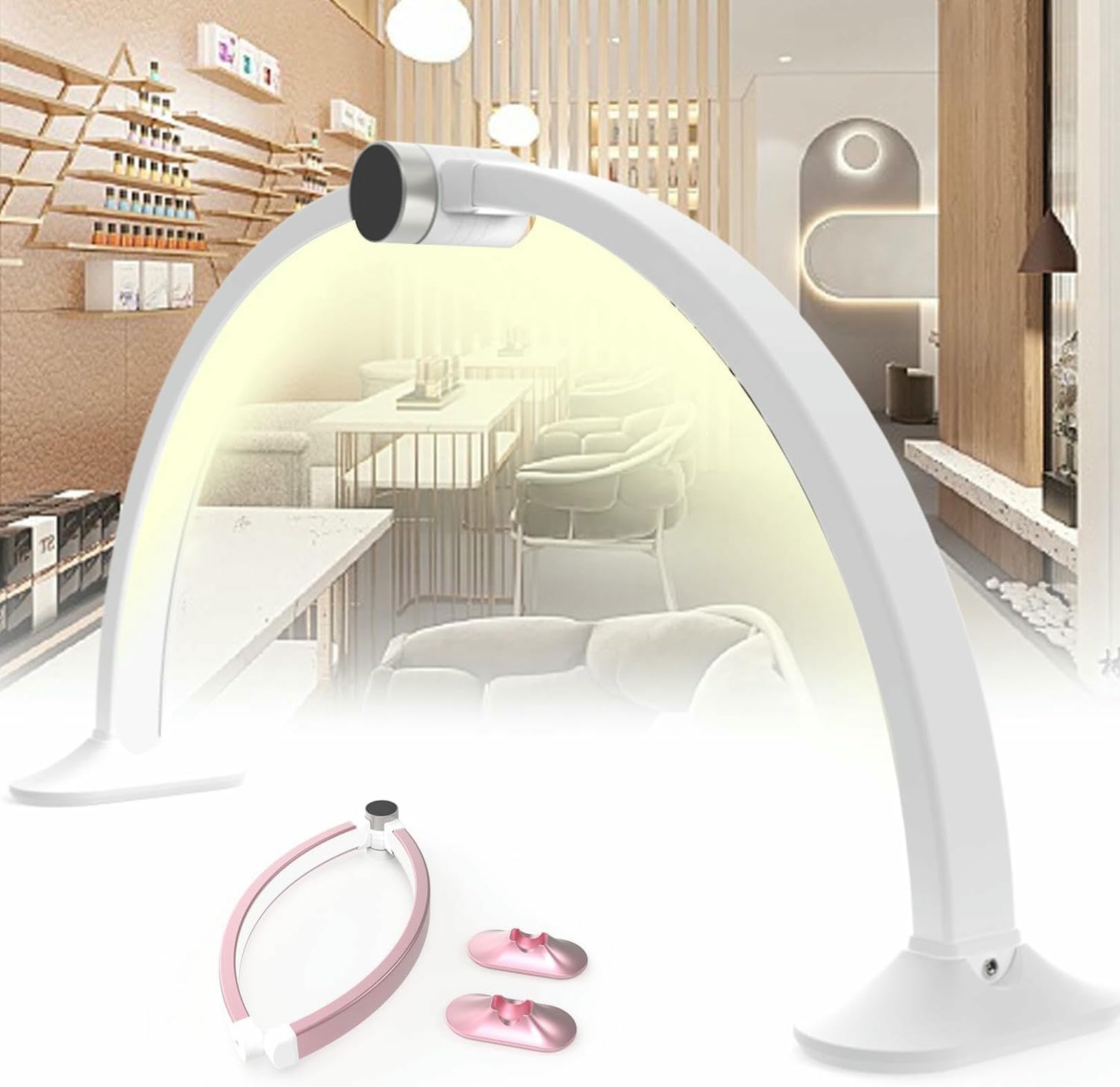 Lampe de 76 cm pour manucure avec écran intelligent et éclairage LED