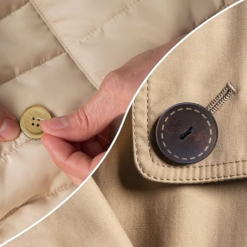 Miniatura 5 de TCOTBE 600 piezas de botones de madera de tamaños variados, colores mezclados, cáscara de coco, madera, botones de adorno hechos a mano para