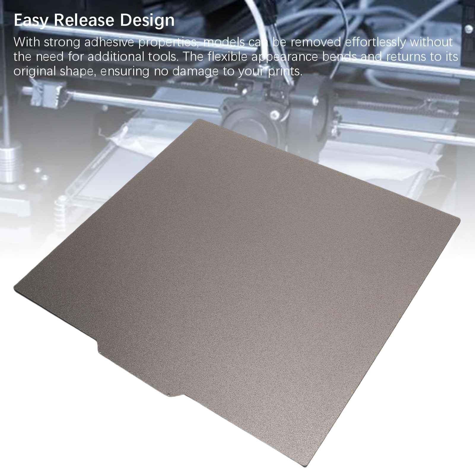 3D-Drucker-Bauplatte, 330 X 310 Mm, Mattes PEI-Blatt, Strukturiert, Doppelseitig, Flexibel, Beheizte Bettplattform, Selbstklebende 3D-Druckplatte mit Magnetischer Basis für MEGA X