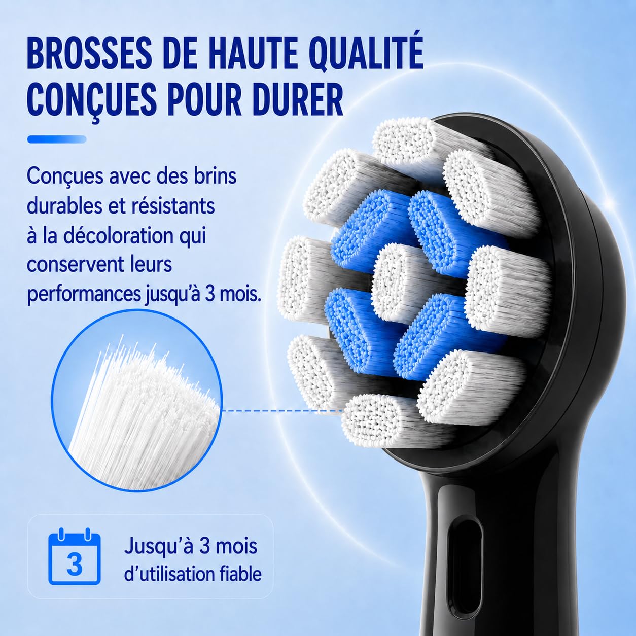 Brossettes de Rechange Compatibles avec Oral B iO, Têtes de Brosse à Dents iO Compatibles Série 2/3/4/5/6/7/8/9/10, Nettoyage Doux des Gencives, 80 Pack