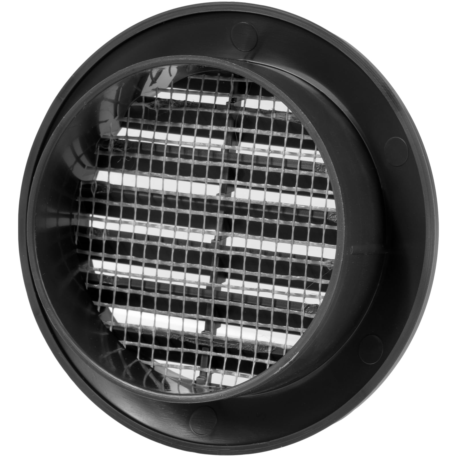 Vent Systems 60 mm / 2.36" Inch, Pack of 2 Black Door Air Register, Ventilation Grille, Indoor Vent Grates, Bathroom, Cabinet - Image 3