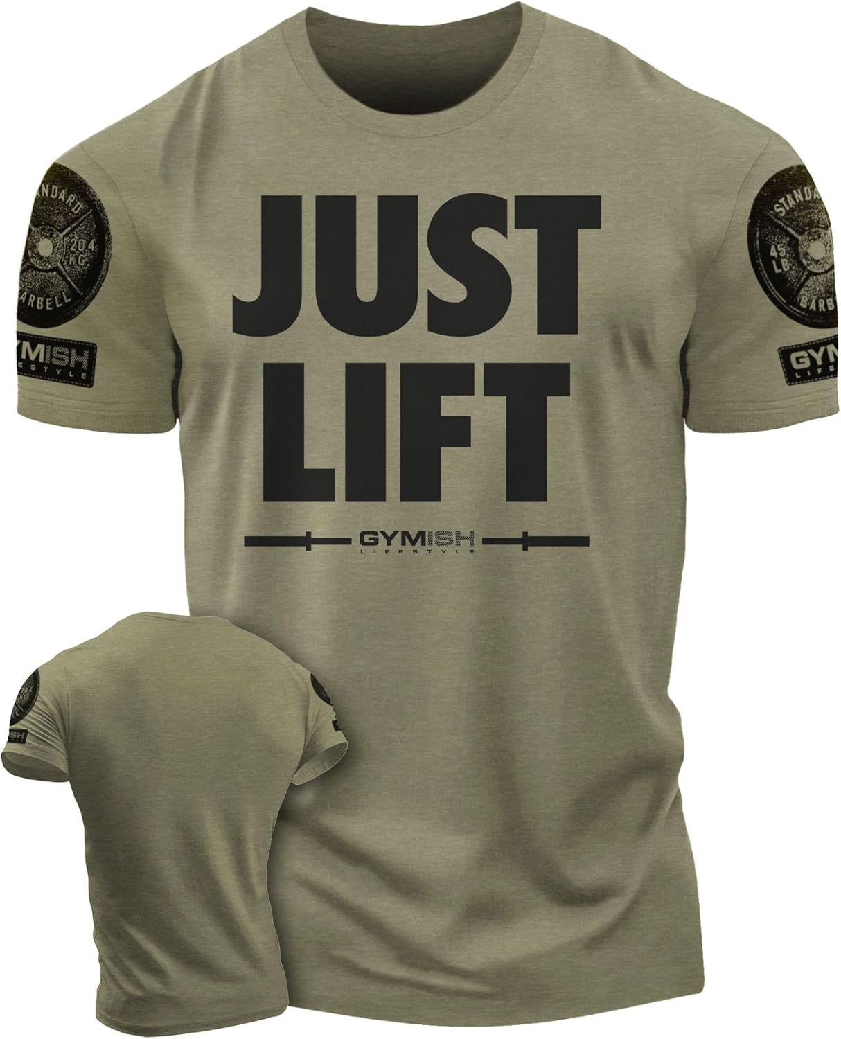 Just Lift Mens Bodybuilding T-Shirts Graphic Tees Short Sleeve Workout Shirt