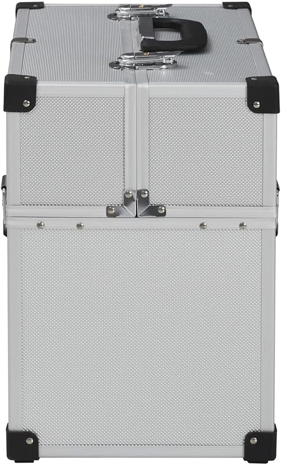 Tool Box 38 x 22.5 x 34 cm Silver Aluminium Presentation Case Universal Suitcase Tool Box