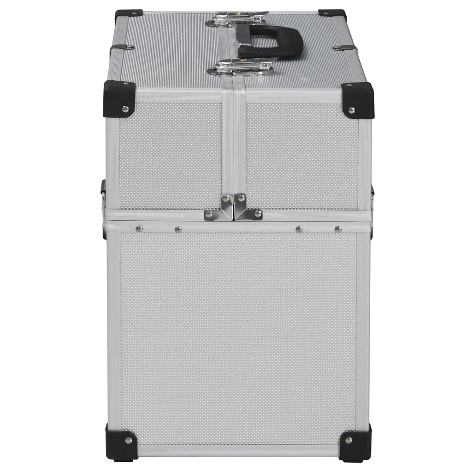 BaraSh Werkzeugkoffer 38x22,5x34 cm Silbern Aluminum Moderationskoffer Universal Koffer Koffer Werkzeug Werkzeugkiste