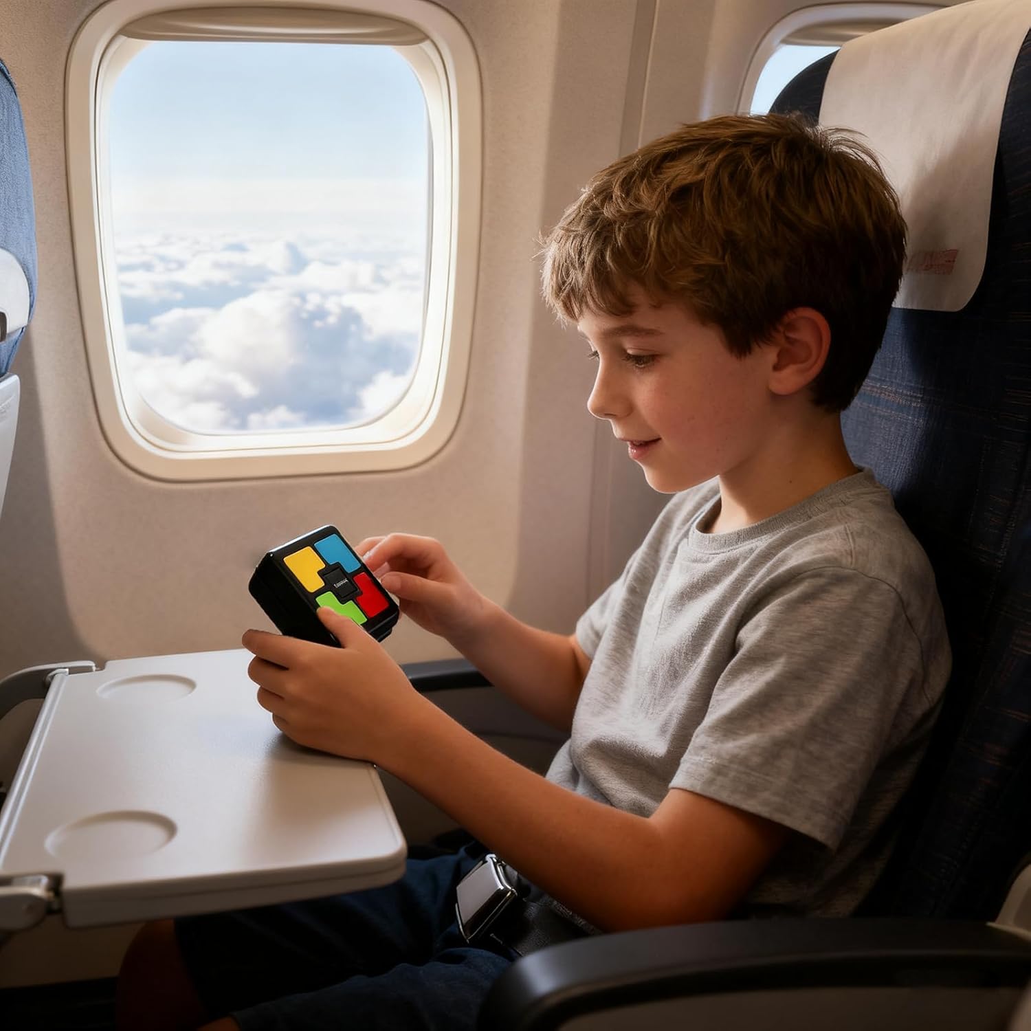 tingbowie Lights Up Memory Game Handheld Electronic Toy, Color Memorizing with Lights and Sounds