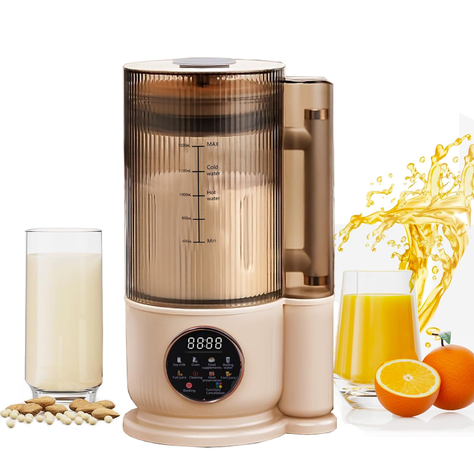 Amazon.com: Soy Milk Maker 1500ml, 8-in-1 Electric Juicer