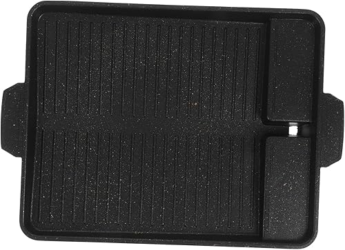 Angoily Bandeja para hornear de piedra médica para barbacoa, placa de parrilla antiadherente, sartenes antiadherentes, revestimiento antiadherente,