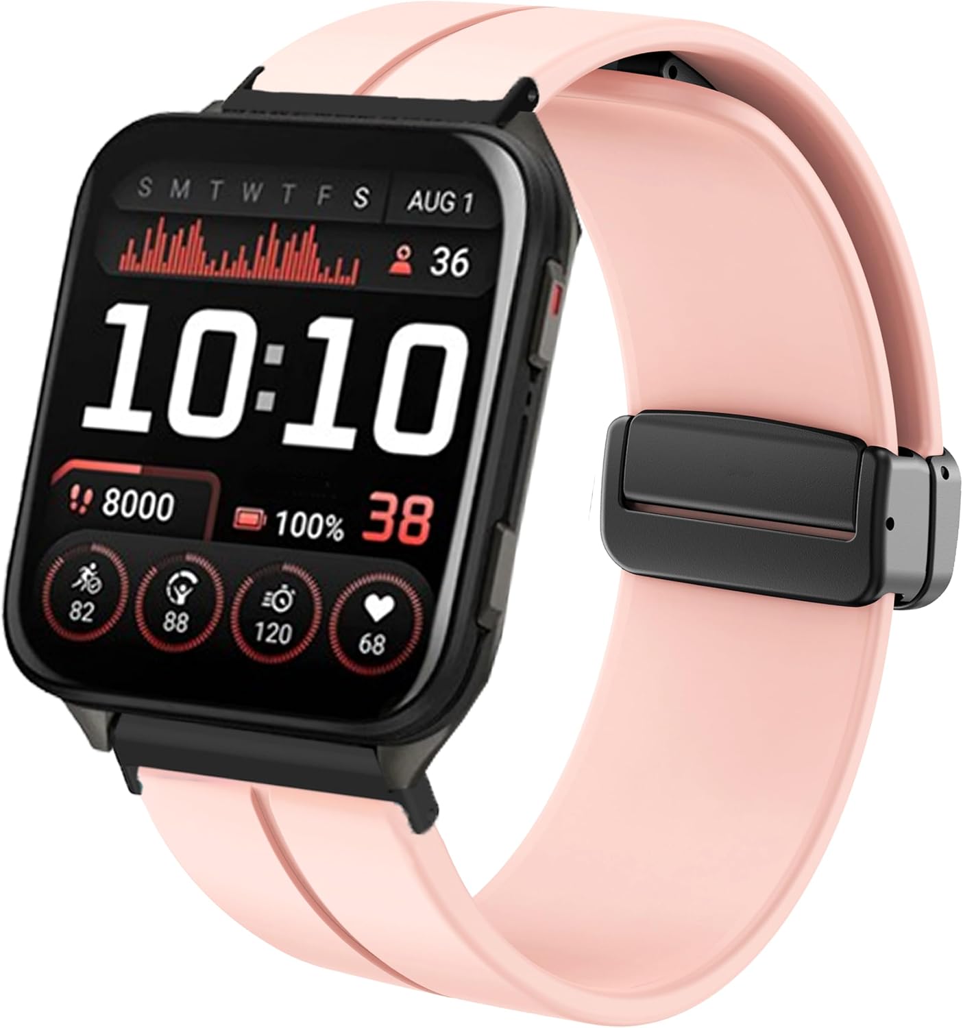 Compatible with Garmin Venu X1 Bands, Soft Silicone Sport Wristband Replacement Straps Compatible with Garmin Venu X1 Smartwatch