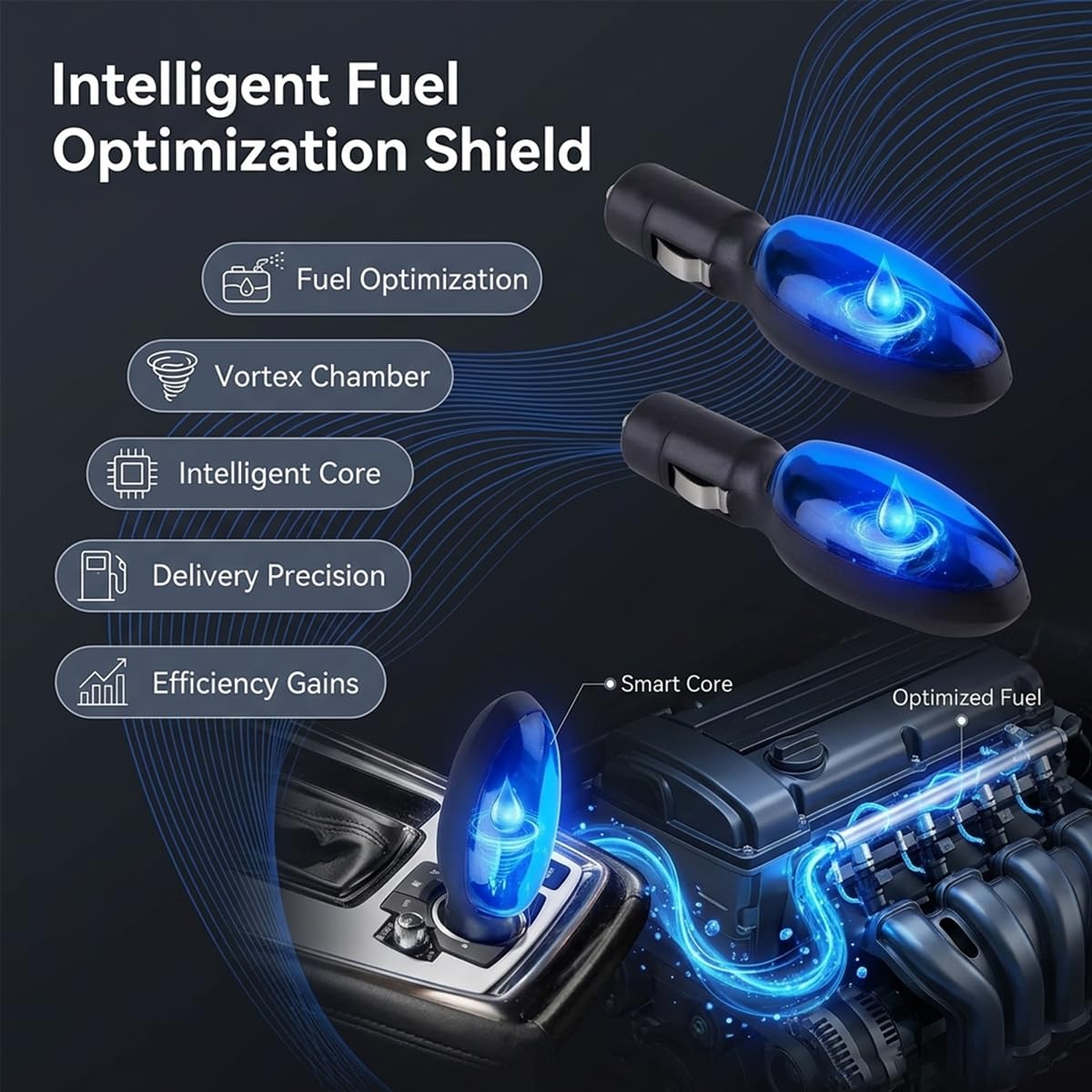 Fuel Sync Gas Saver 2 Pack, Portable Automotive Spill Saver for Fueling Gasoline, Diesel, Water & Lubricants, Plug and Play No-Spill Transfer Device, Drive Farther Efficient Filling Tool — view 8