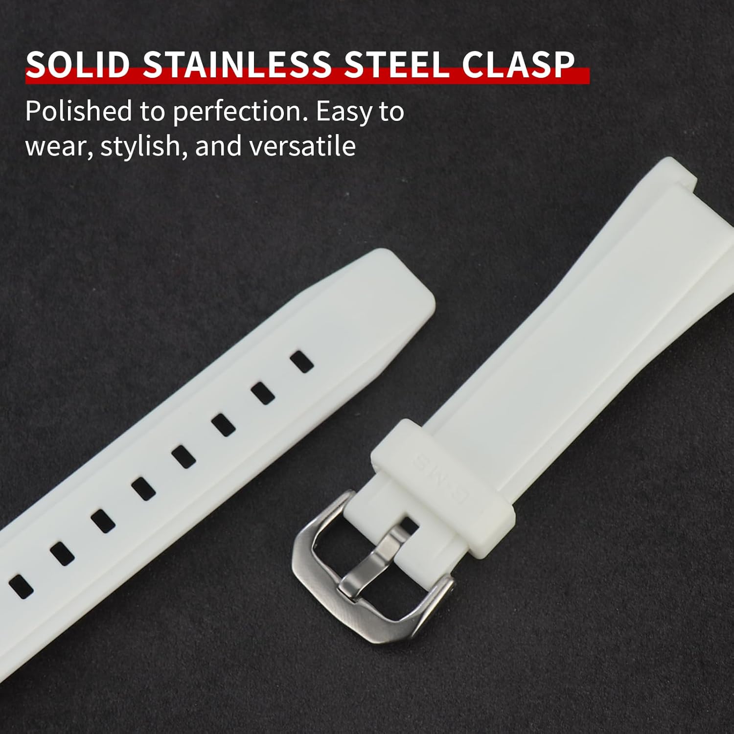 Soft Silicone Replacement Strap for Casio MSG-S200G/MSG-W200 Men's Strap Watch Accessories