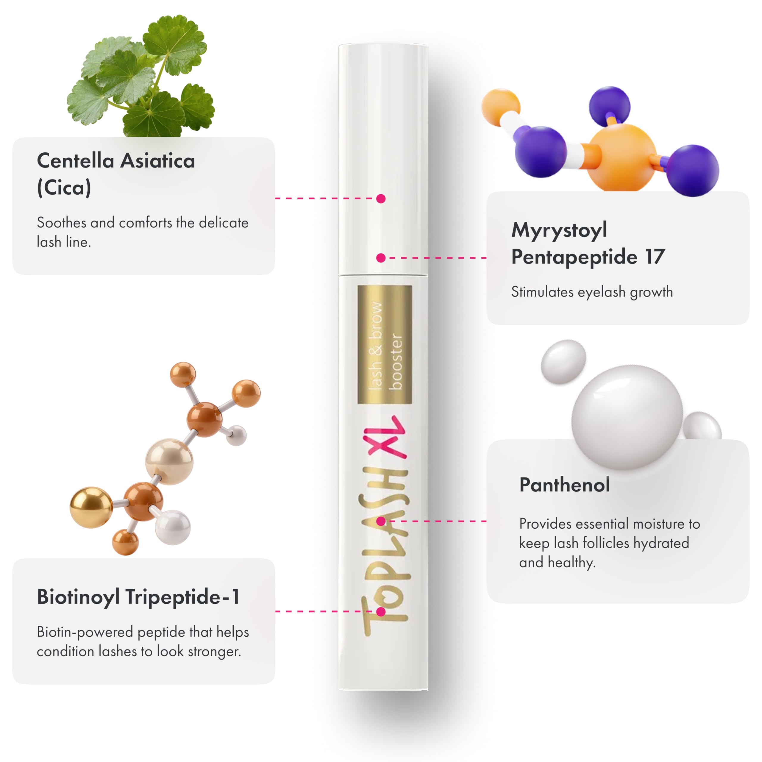 TOPLASH Eyelash & Brow Growth Serum – Volumizing, Thickening Formula