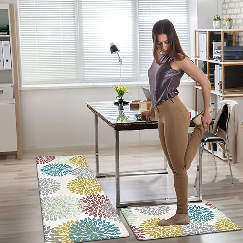 Miniatura 118 de HEBE Kitchen Mat 20"x71" Anti Fatigue Floor Mat Runner Non Slip Kitchen Mats for Floor Waterproof Kitchen Rugs and Mats Ergonomic Cushioned Comfort