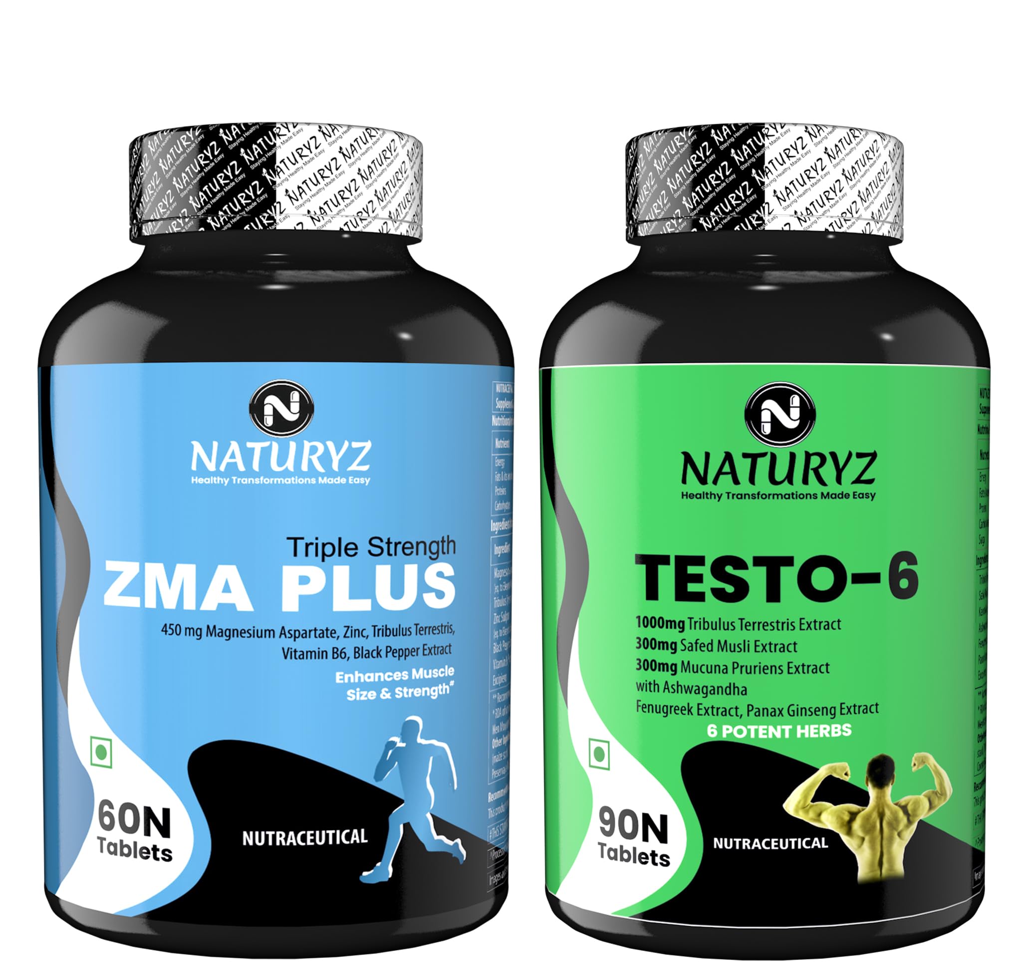 Naturyz Triple Strength Zma Plus Muscle Strength Nighttime Recovery Support With Magnesium Zinc & Testo-6 Plant-Based Supplement For Men 2100Mg Per Serving , Tablet (B0C6M5FQT3) Amazon Price History, Amazon Price Tracker