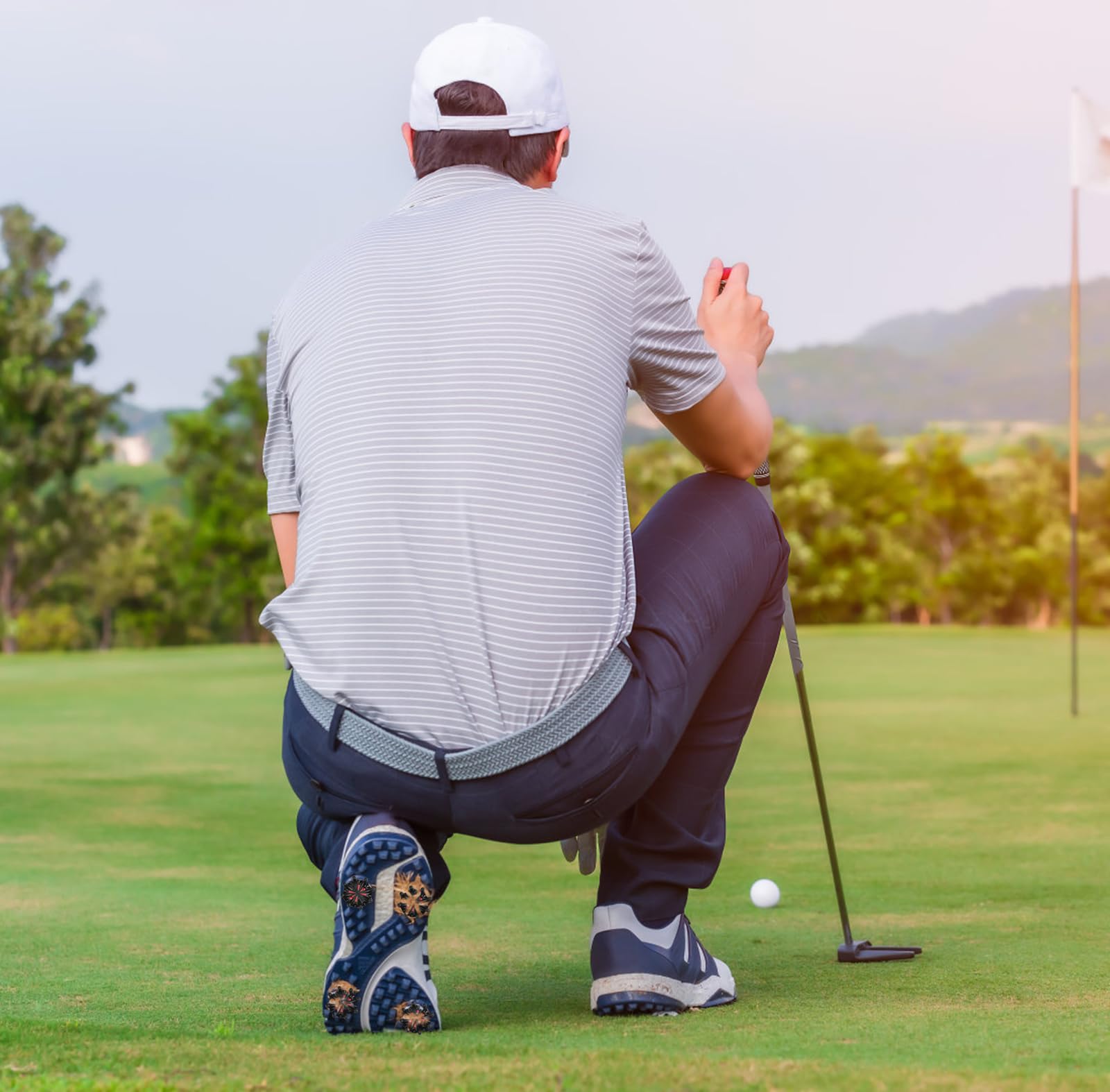 20 Piezas Tacos de Golf de Repuesto, Antideslizamiento Clavos de Zapatos de Golf, Picos en Zapatos de Golf Prácticos, Golf Shoe Spikes Replacements para Amantes del Golf, Fáciles de Instalar