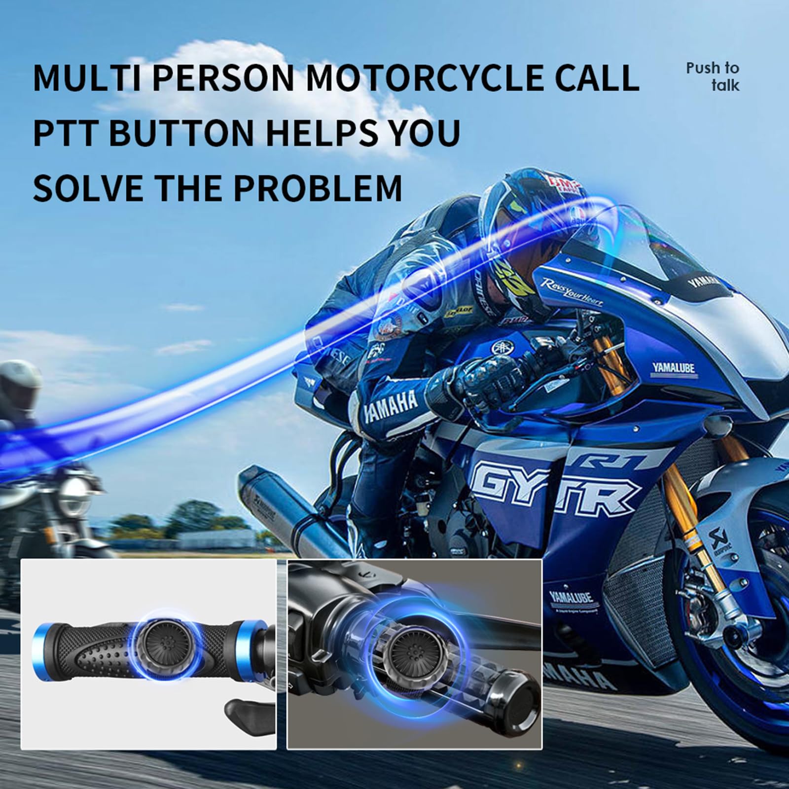 docooler Przycisk BT PTT Walkie Talkie Przełącznik Przycisku Samochodowego, Motocykla, Rowerów