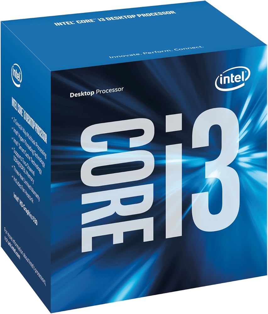 Intel Core i3-6100, 2 Cores & 4 Threads Desktop Processor with Intel HD Graphics 530 - View 1