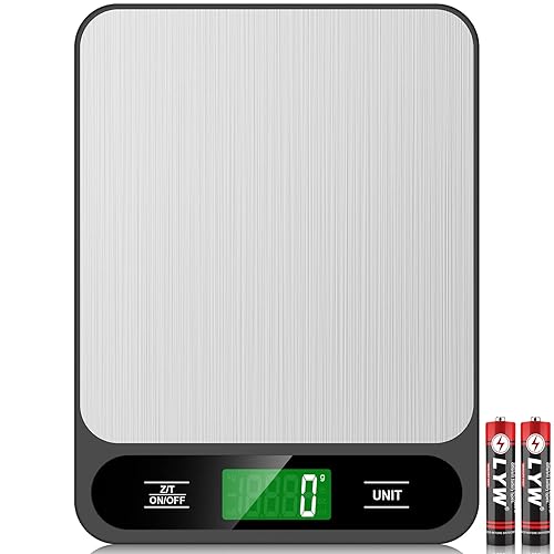 SUIDREAMS Báscula de alimentos báscula digital de cocina de 22 libras gramos y onzas para cocinar hornear pérdida de peso y preparación de comidas