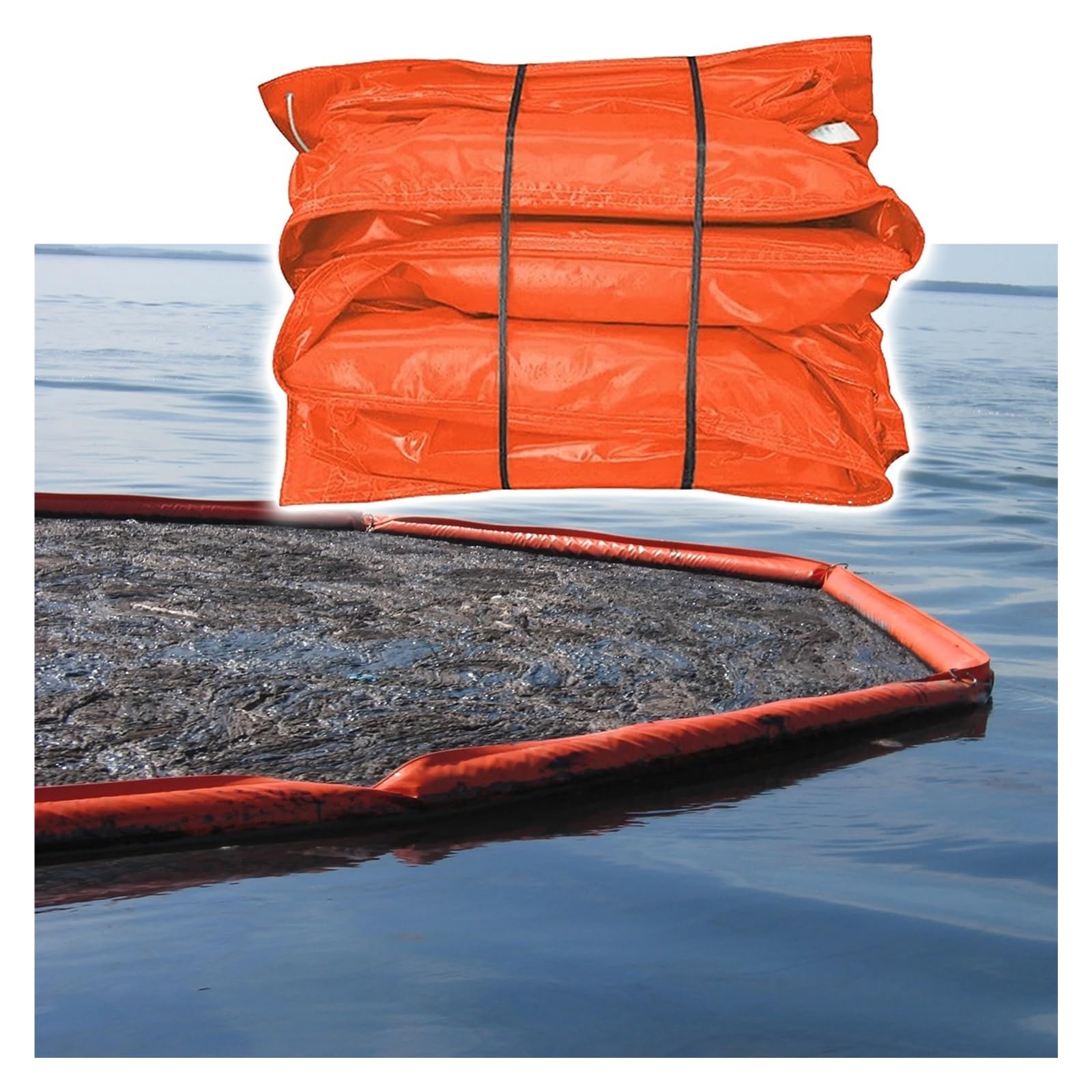 Clôture d'huile en PVC barrière flottante eau pliable et réutilisable