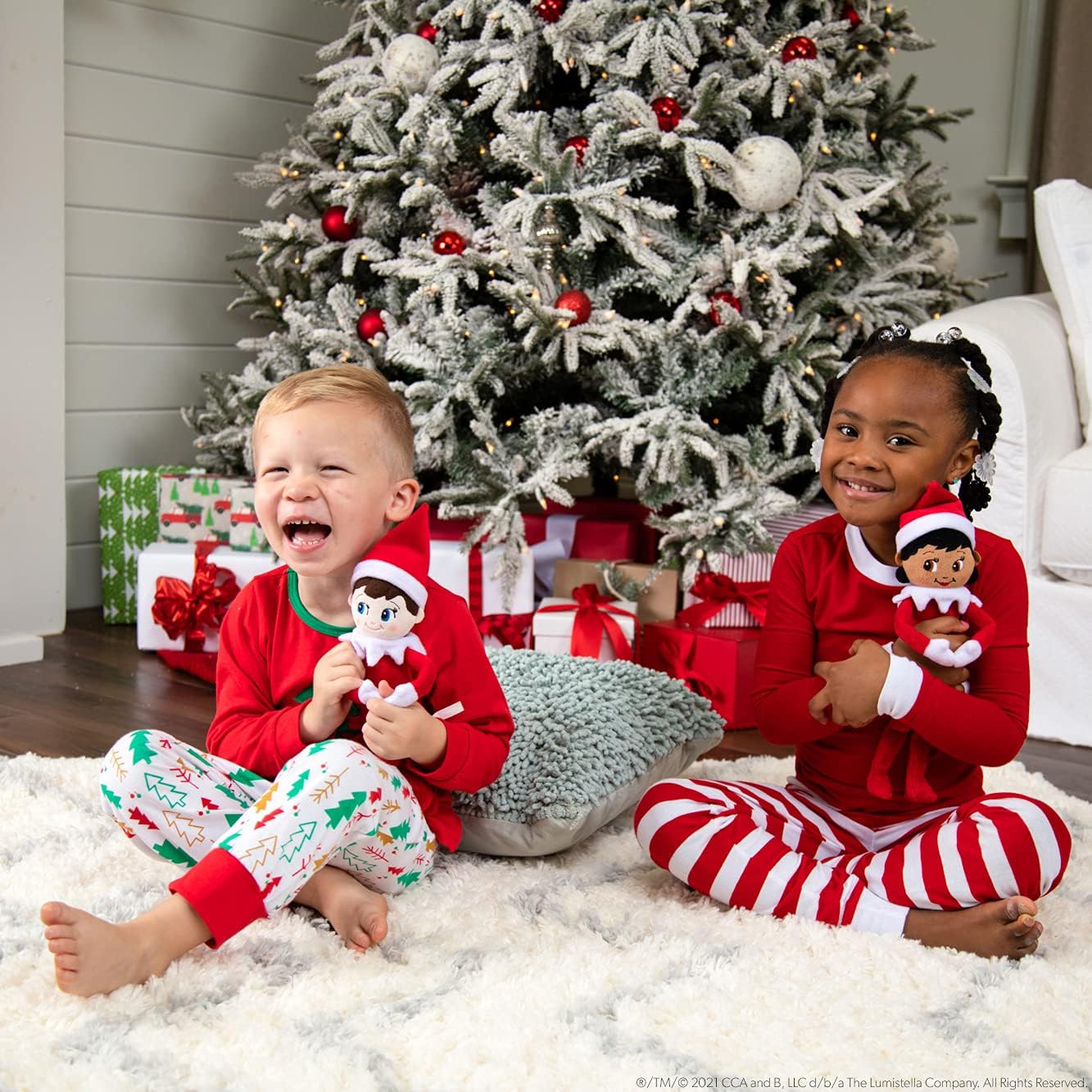 Elf on the Shelf Plushee Pal Snuggler Boy & Girl Bundle | Christmas Elf ...