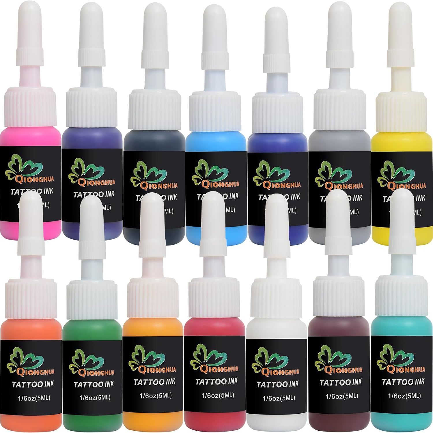 Ink Set 1/6 oz (5ml) Supply Ink 20 Colors Pigment Kit Ink