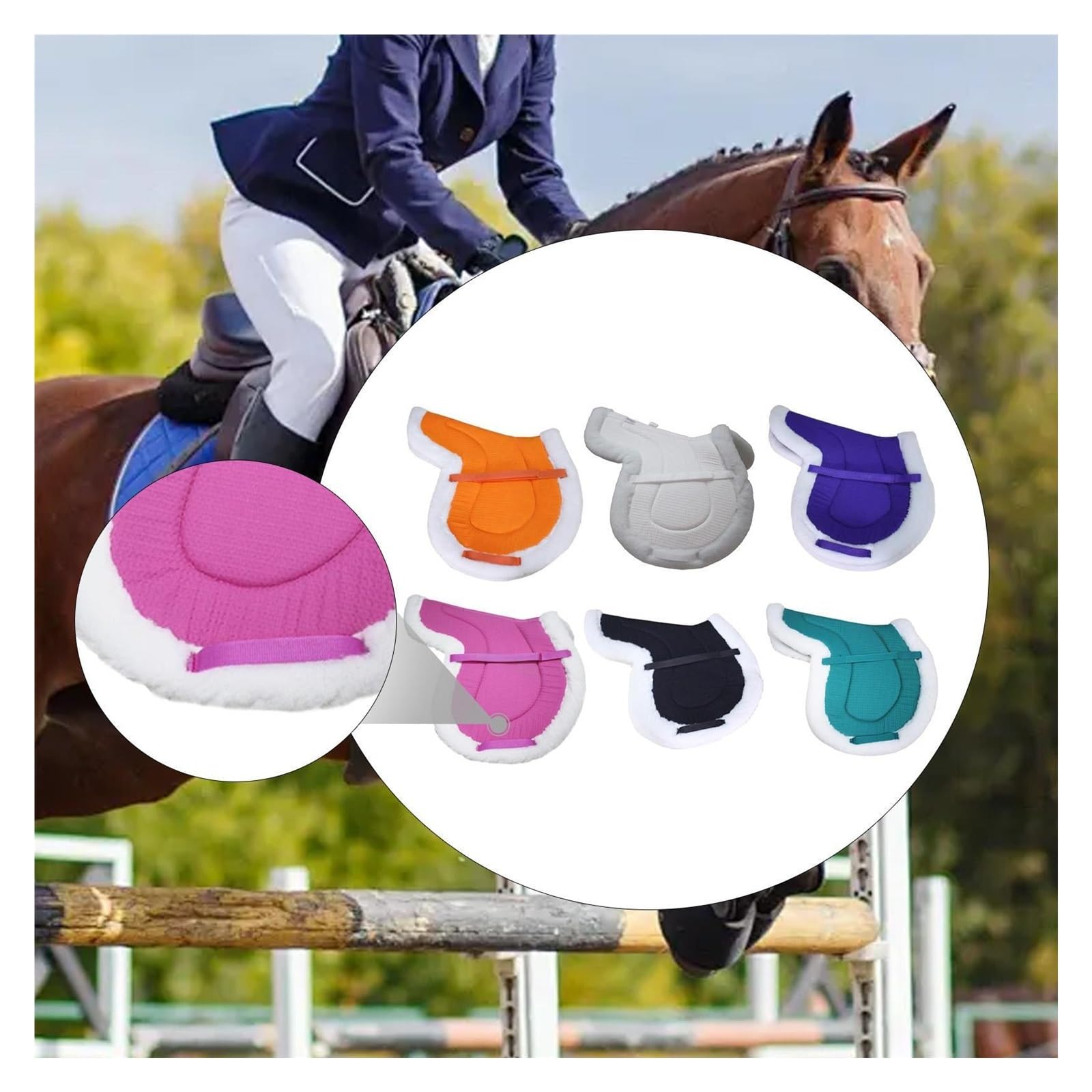 Almohadilla for Silla De Montar Caballo, Lavable, Práctica Para Caballos