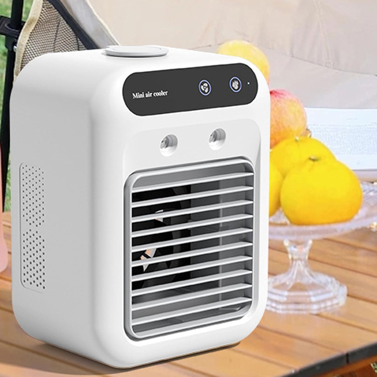 Portable Air Conditioner Fan, Mini AC Unit with Battery, Quiet Desk Cooling Fan for Home Office Bedroom