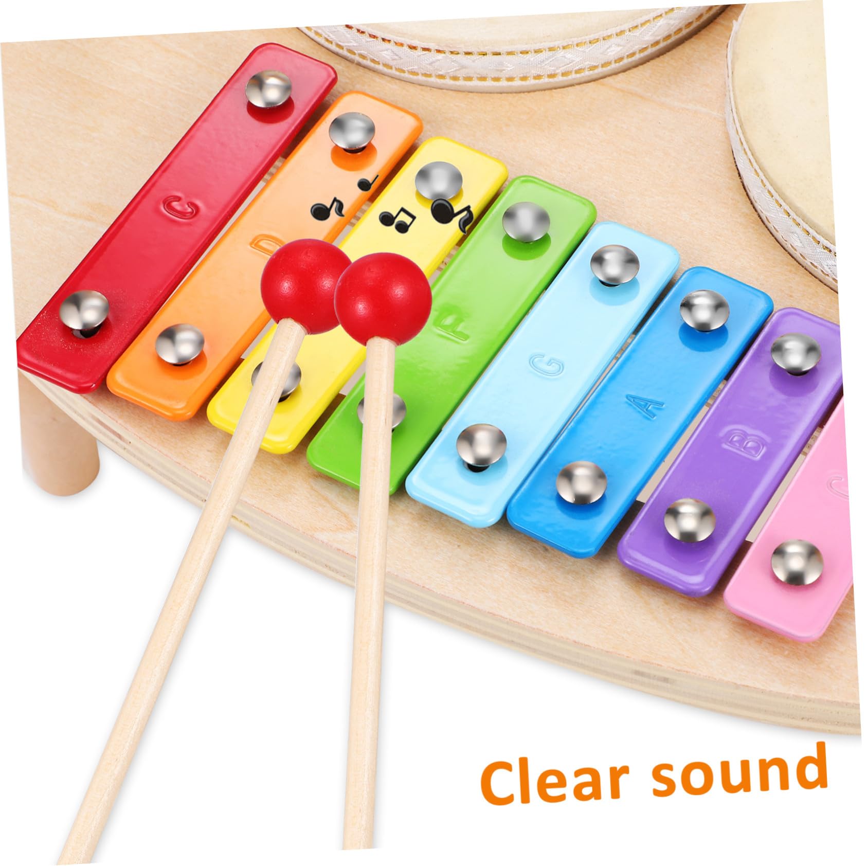 Instrumentos de Percusión de Madera para Niños, Kit Musical | Colorido y Adorable, para Obsequio Musical, Efectos Ricos, Educativo y Divertido