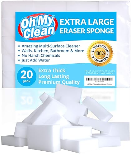 (20 Pack) Extra Large Eraser Sponge – Extra Thick, Long