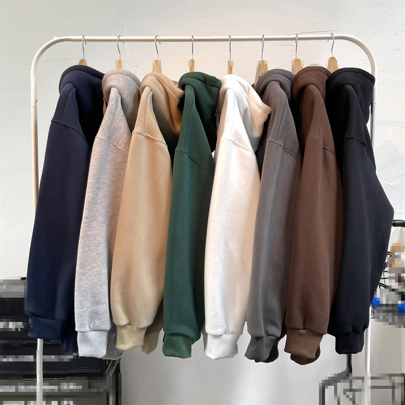 Sweejim Felpa Invernale da Donna Pullover Oversize Streetwear Felpe con Cappuccio in Pile Top Casual Hip Hop