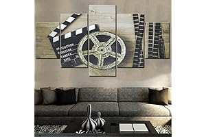 Black & White Nostalgia: Cinema-Inspired Film Reel Decor