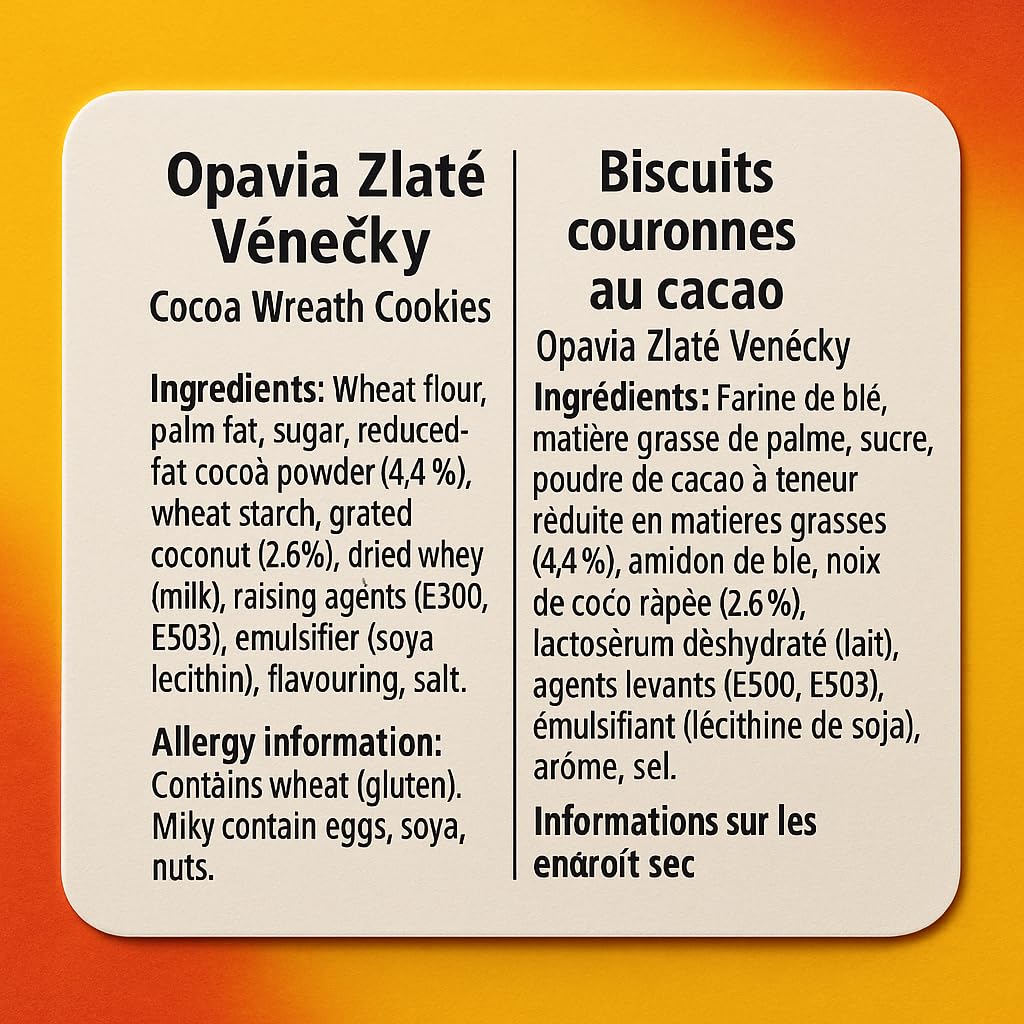 Opavia Zlate Venecky 2-pack 2x180g/2x6.3oz
