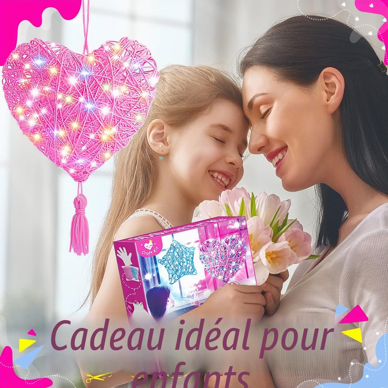 Kit de bricolage 3D pour filles cadeau 8-10 ans, jeux 9-14 ans, lanterne, décorations faites main