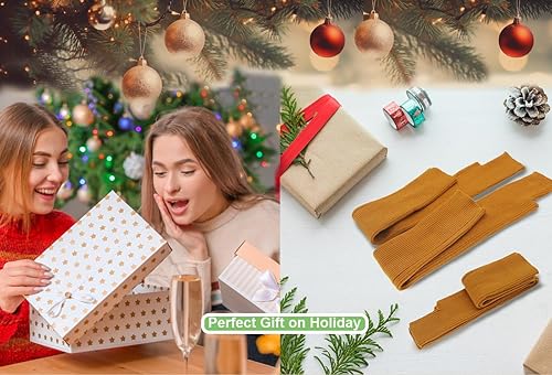 Miniatura 5 de Farlenoyar Guantes de punto de cachemira suaves sin dedos para mujer calentadores de brazos guantes de lana elásticos extra largos