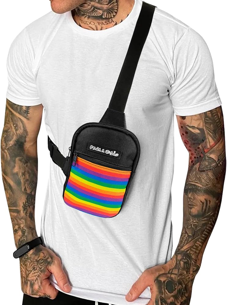 小物 lgb pouch Mini Bolsa Lateral Shoulder Bag Masculina Pega Visão LGBT Lisa