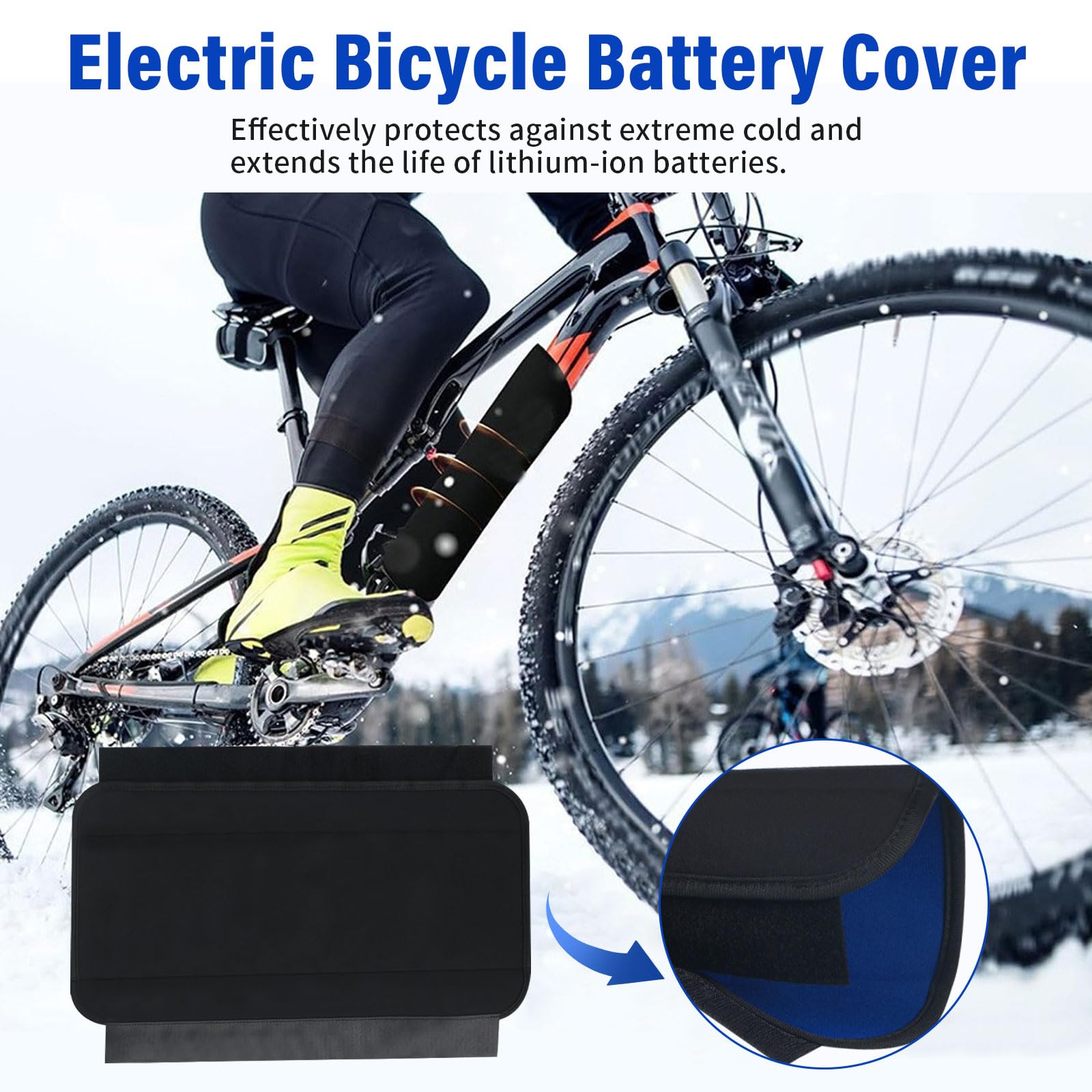 Juego de 3 piezas de protección de transporte para bicicleta eléctrica, funda protectora para batería, funda protectora para motor y manillar, protección electrónica contra la lluvia